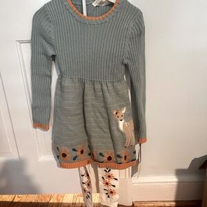 Cynthia Rowley Sweater Dress with Matching Tights Size 6